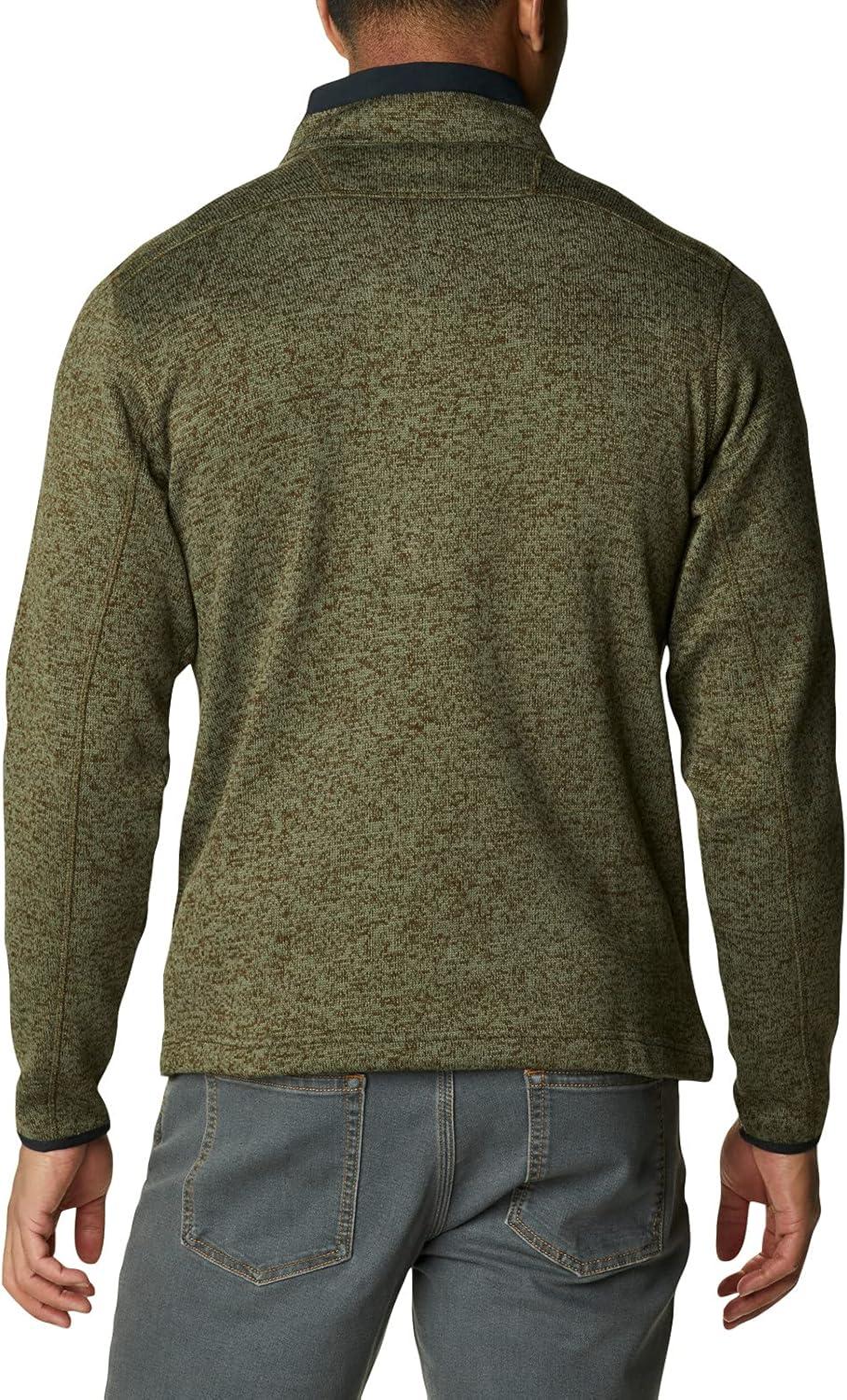 imageColumbia mens Sweater Weather Half ZipOlive Green HeatherBlack