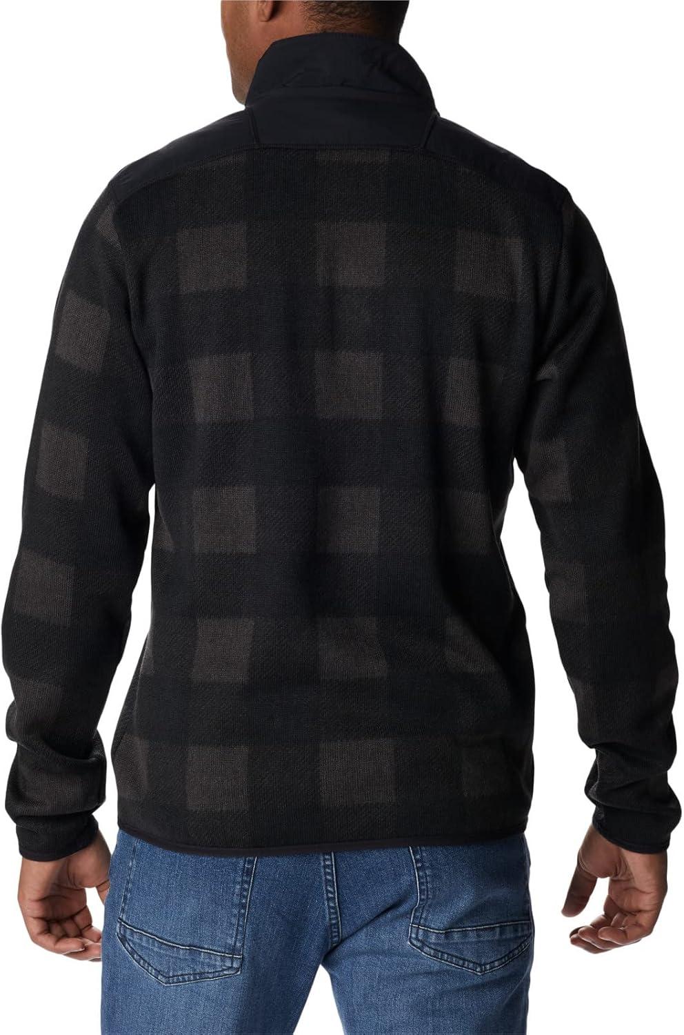 imageColumbia mens Sweater Weather II Printed Half ZipBlack Buffalo Check Print