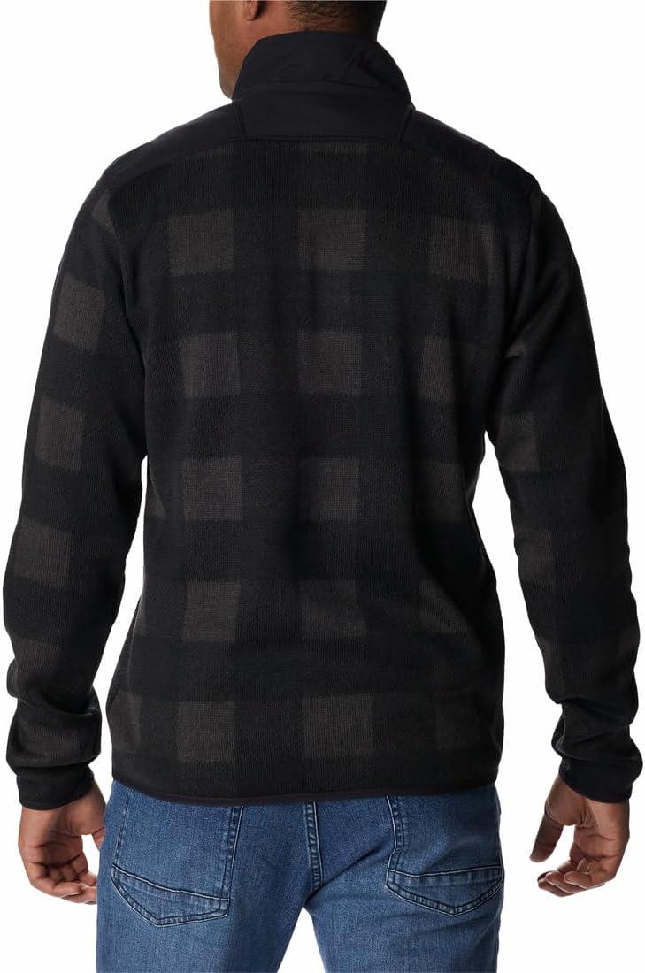 imageColumbia mens Sweater Weather II Printed Half ZipBlack Buffalo Check Print
