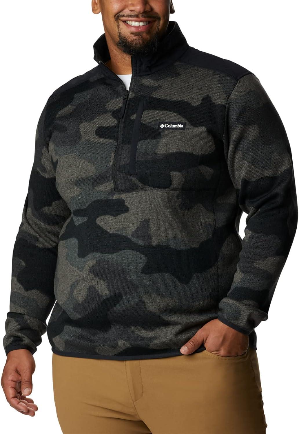imageColumbia mens Sweater Weather II Printed Half ZipBlack Mod Camo