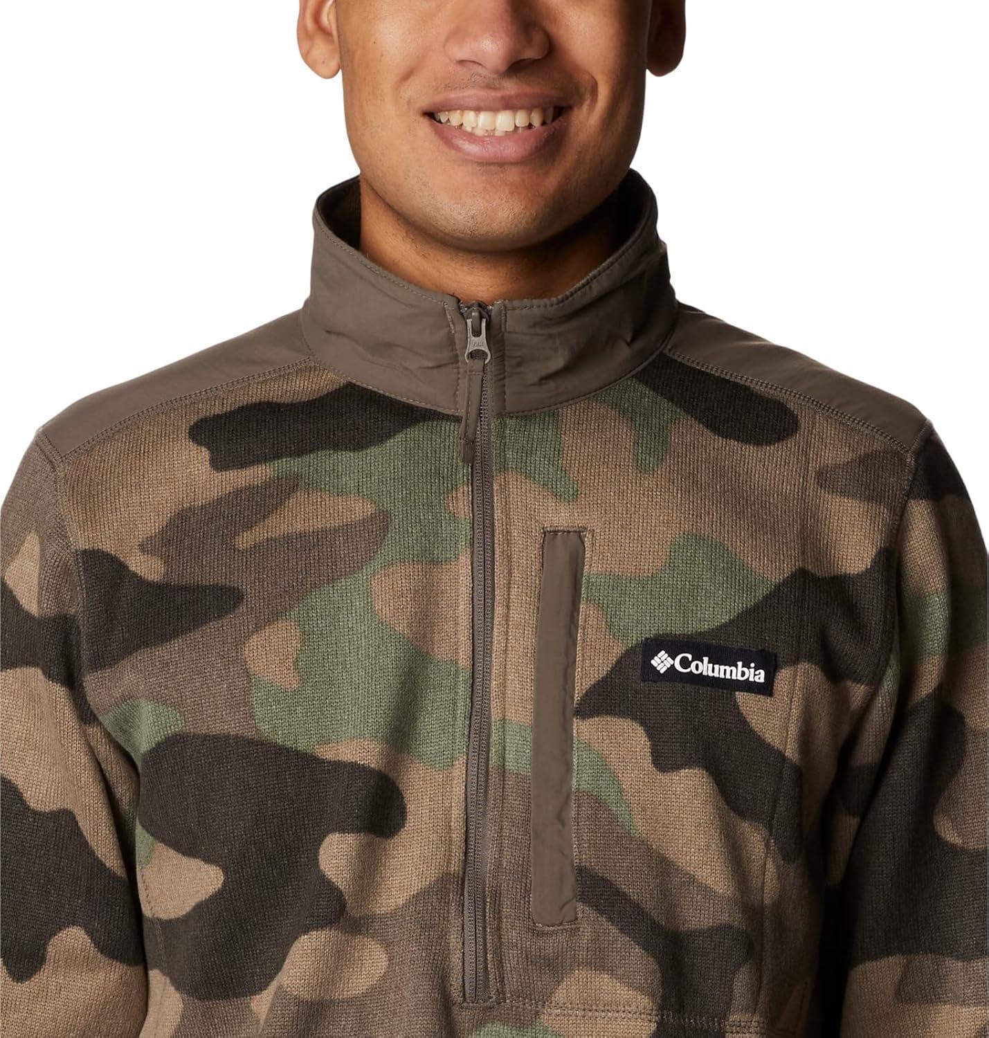 imageColumbia mens Sweater Weather II Printed Half ZipCypress Mod Camo