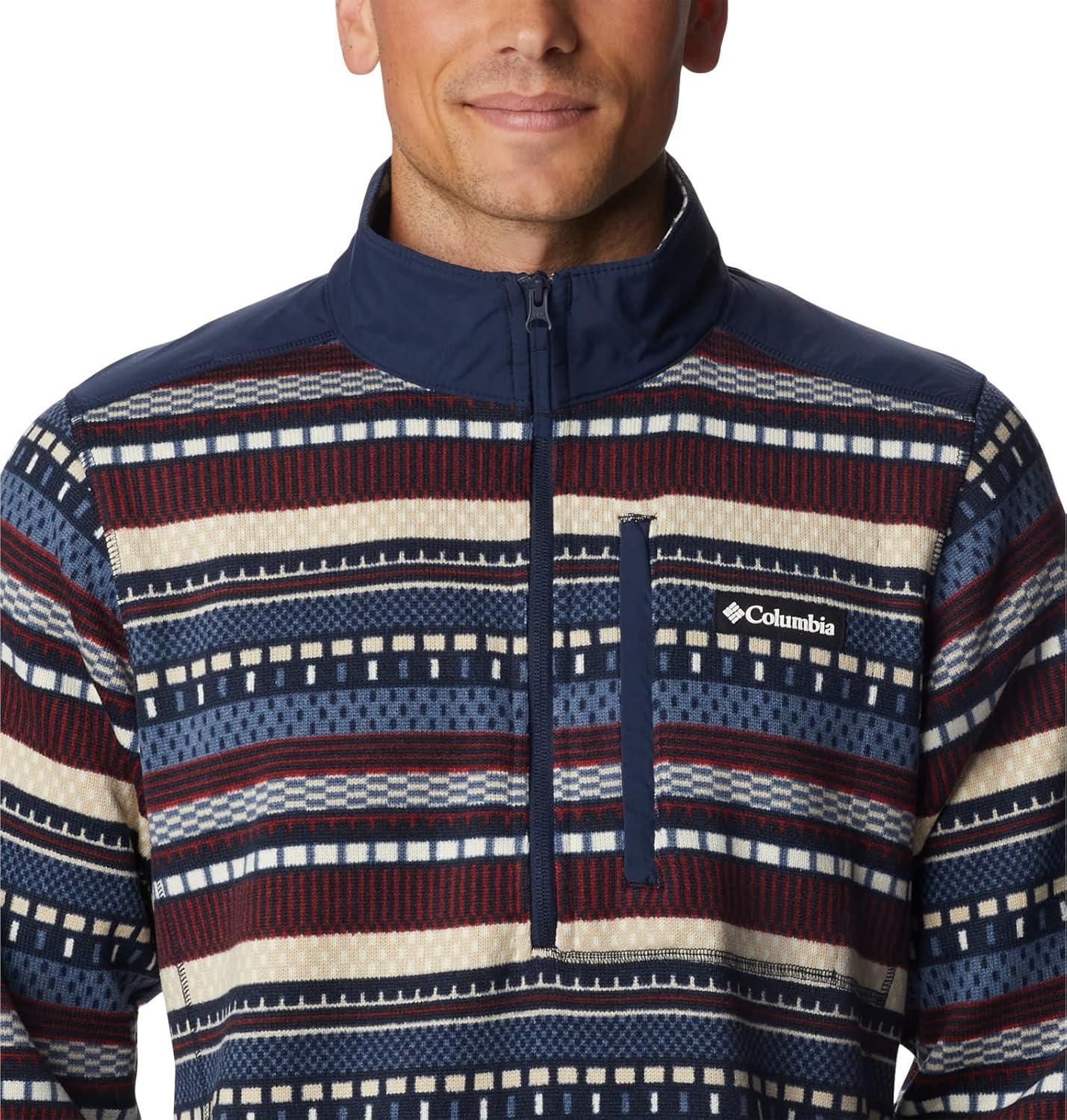 imageColumbia mens Sweater Weather II Printed Half ZipDark Mountain Apres Stripe