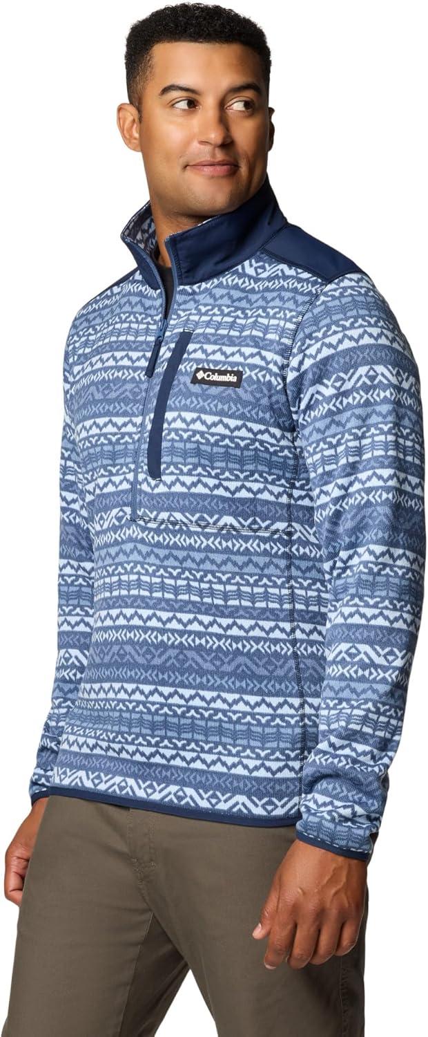 imageColumbia mens Sweater Weather II Printed Half ZipDark Mountain Madras Multi