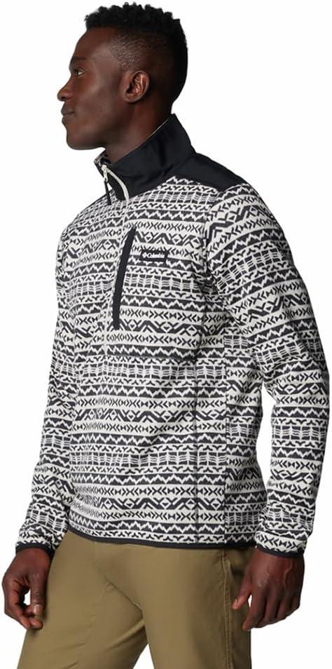 imageColumbia mens Sweater Weather II Printed Half ZipDark Stone Madras Tonal