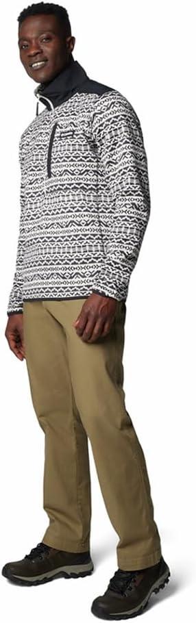 imageColumbia mens Sweater Weather II Printed Half ZipDark Stone Madras Tonal