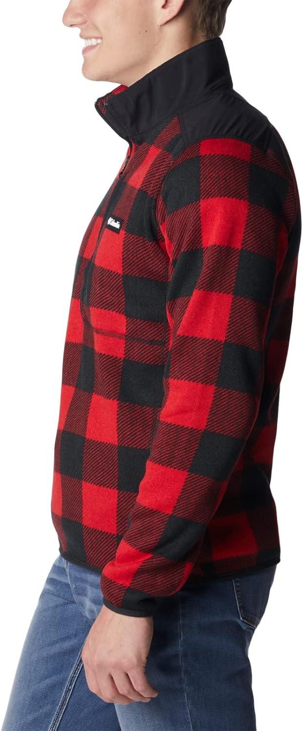 imageColumbia mens Sweater Weather II Printed Half ZipMountain Red Check Print