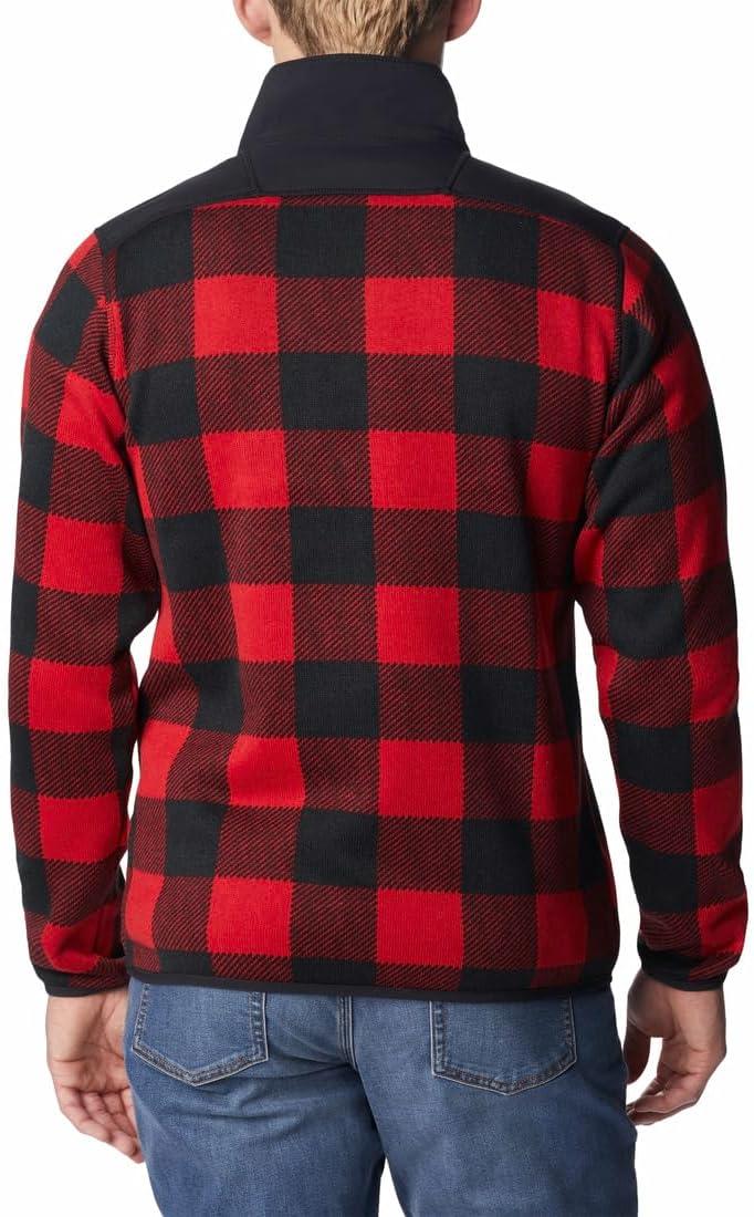 imageColumbia mens Sweater Weather II Printed Half ZipMountain Red Check Print