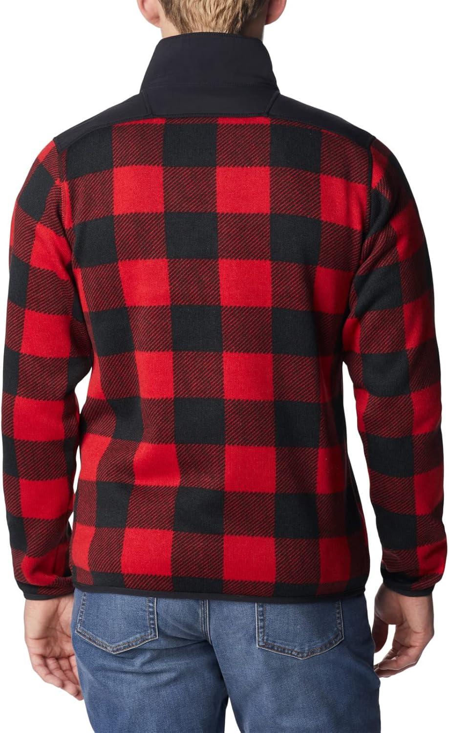 imageColumbia mens Sweater Weather II Printed Half ZipMountain Red Check Print
