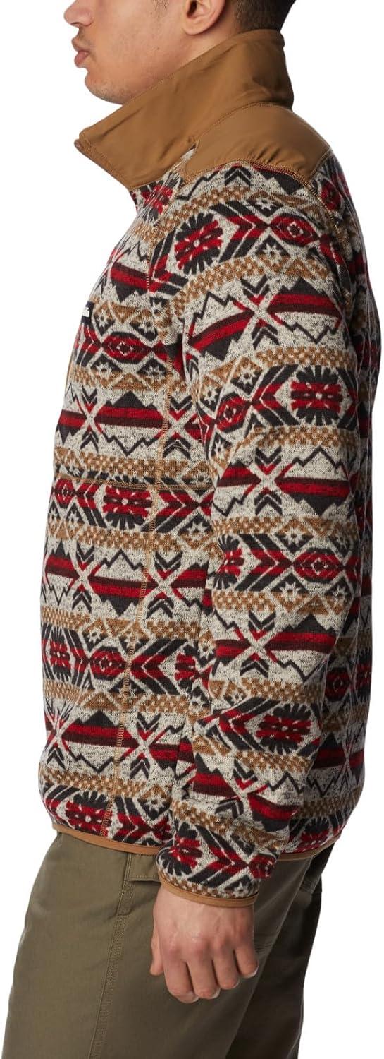imageColumbia mens Sweater Weather II Printed Half ZipMountain Red Checkered Peaks Print