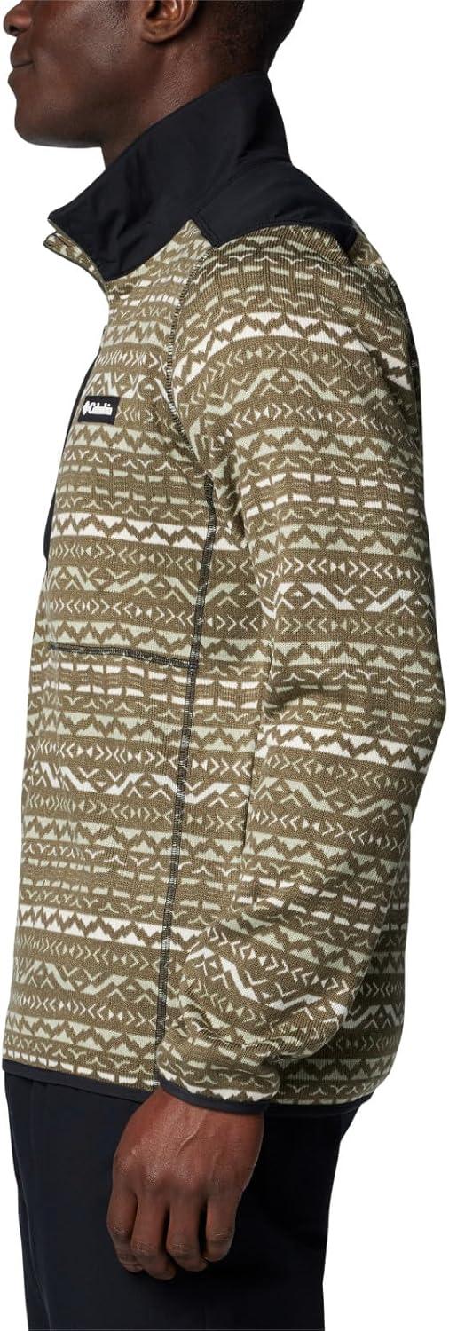 imageColumbia mens Sweater Weather II Printed Half ZipStone Green Madras Multi