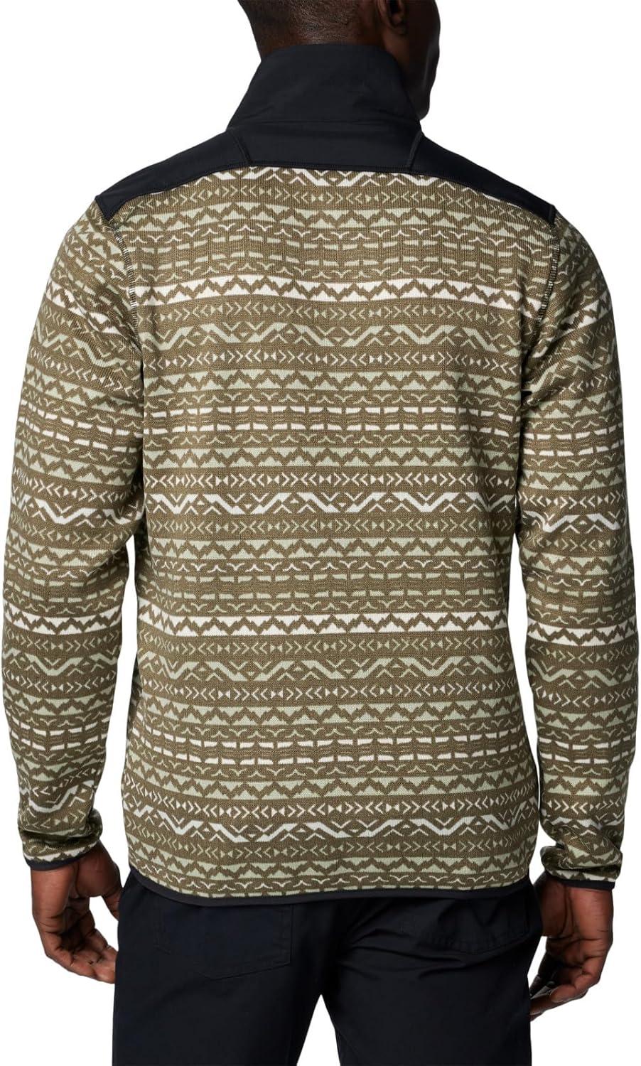 imageColumbia mens Sweater Weather II Printed Half ZipStone Green Madras Multi