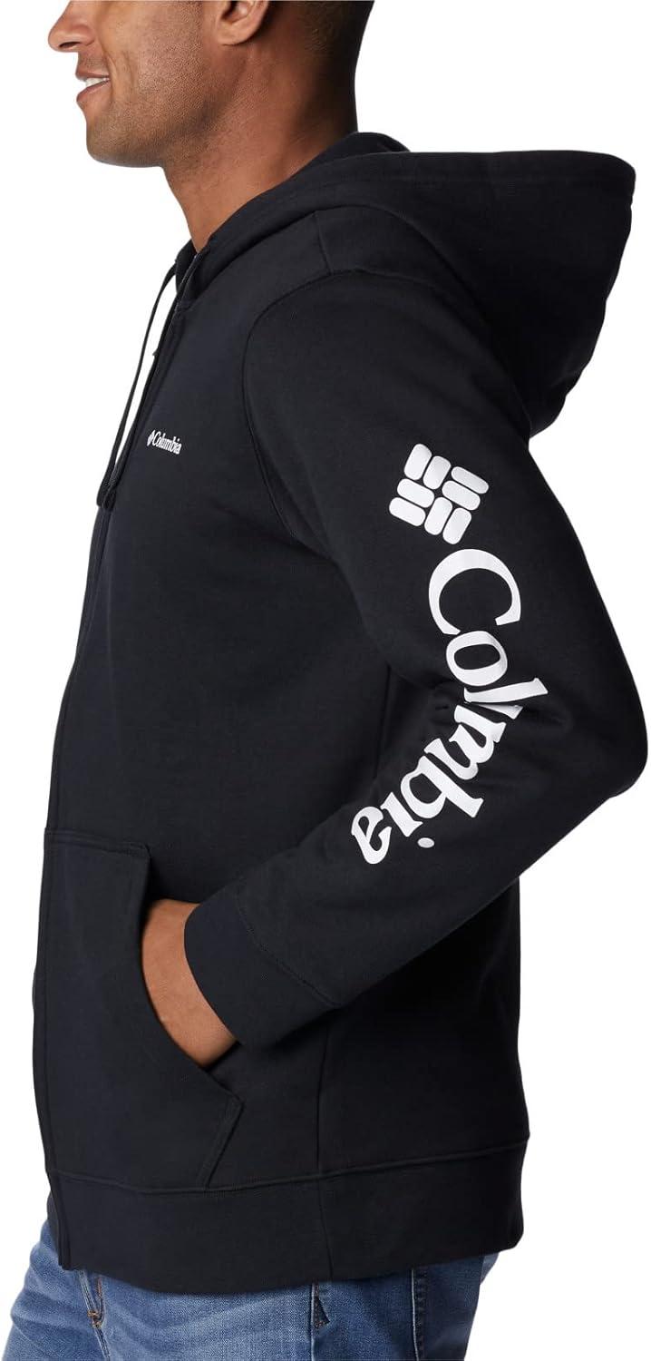 imageColumbia mens Trek Full Zip Hoodie2024 BlackCsc Sleeve Logo