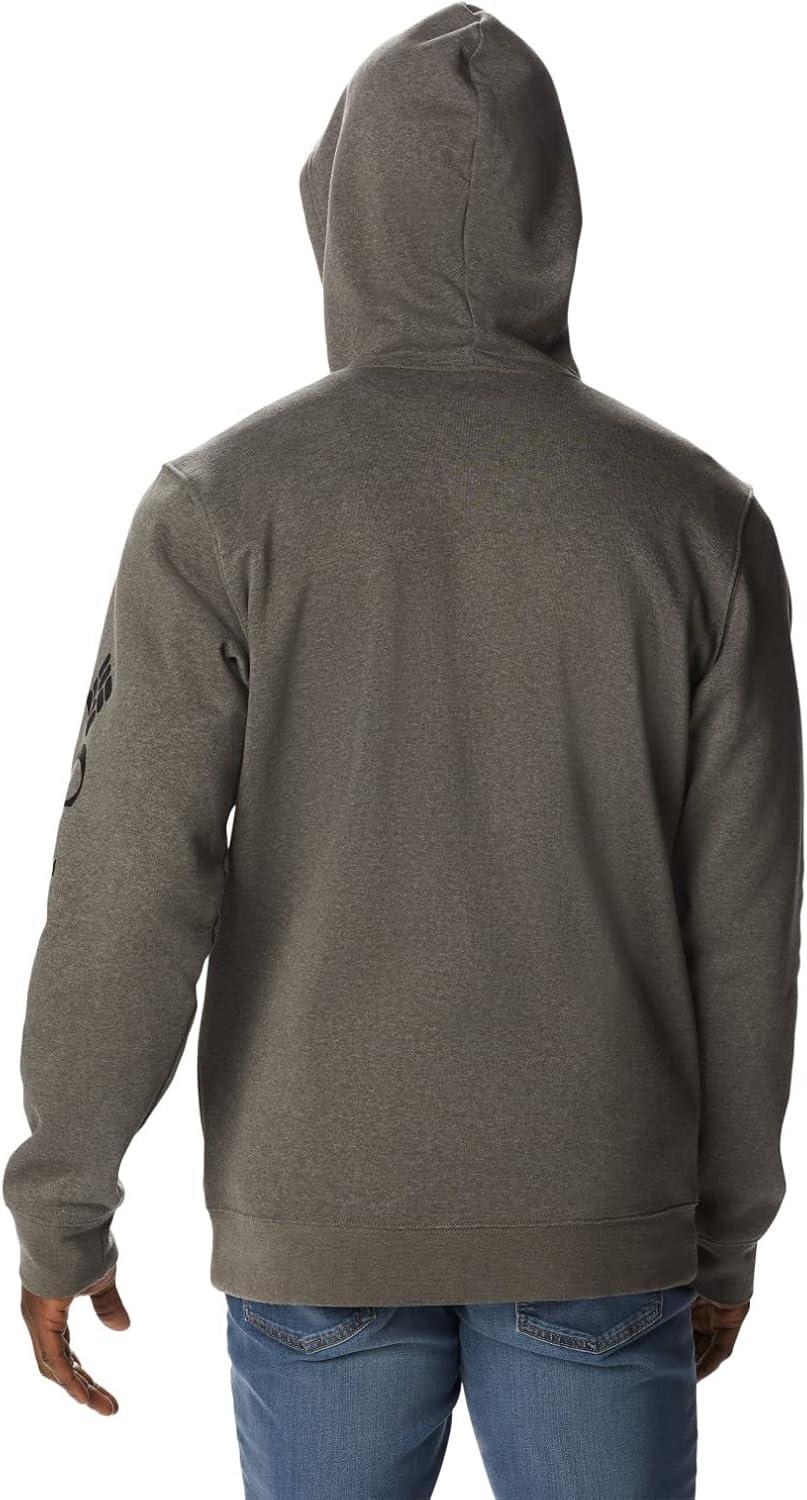 imageColumbia mens Trek Full Zip Hoodie2024 Charcoal HeatherCsc Sleeve Logo