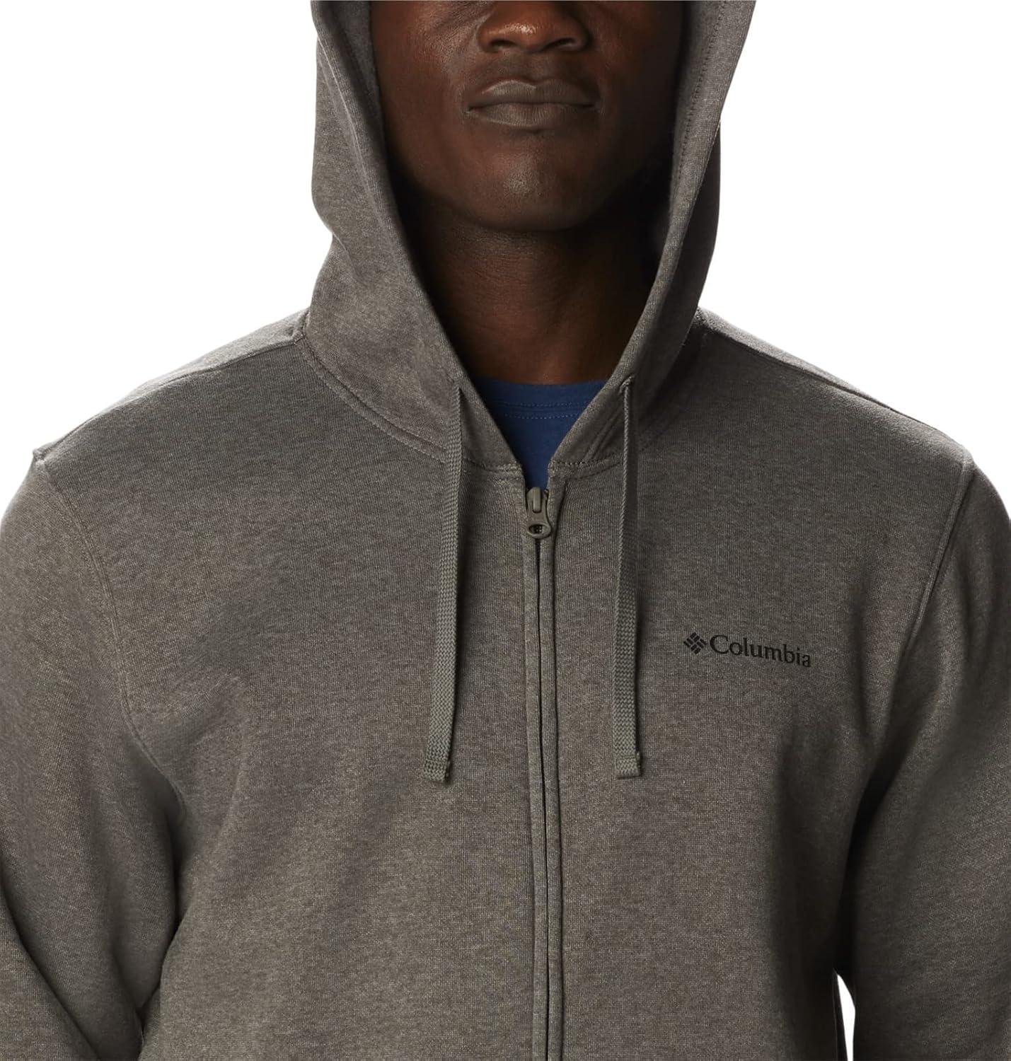 imageColumbia mens Trek Full Zip Hoodie2024 Charcoal HeatherCsc Sleeve Logo