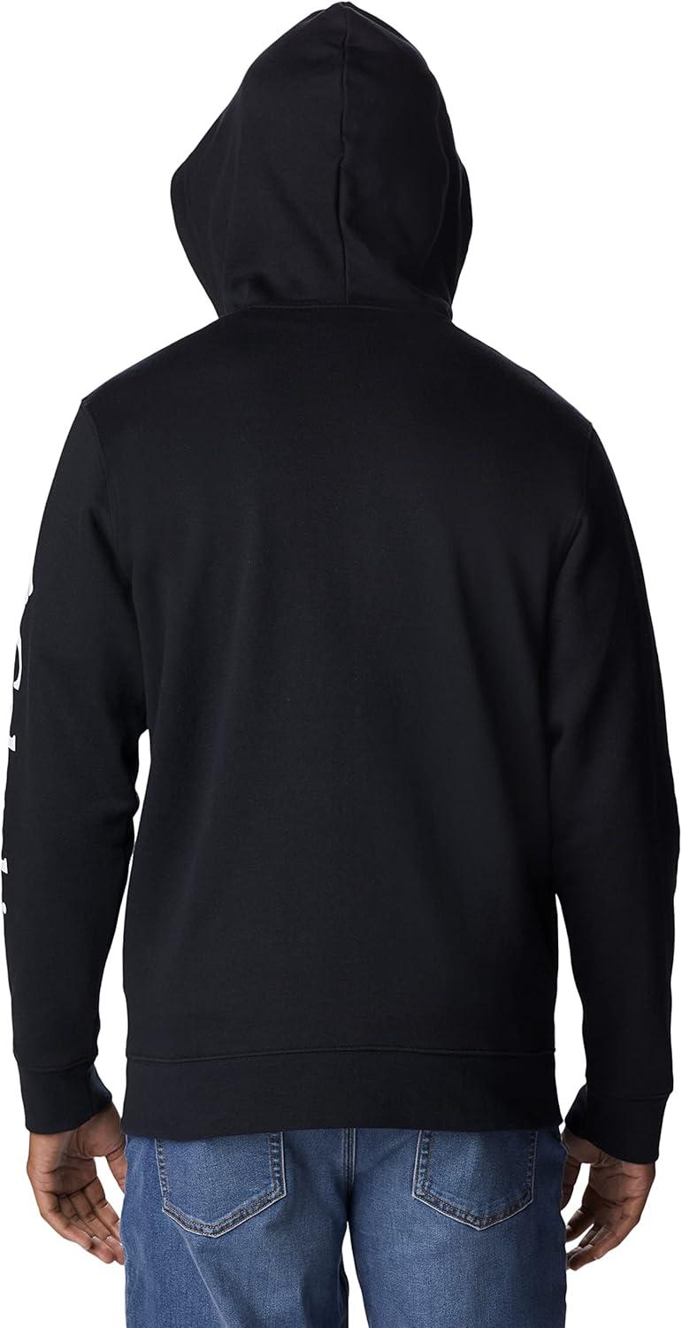 imageColumbia mens Trek Full Zip HoodieBlackCsc Sleeve Logo