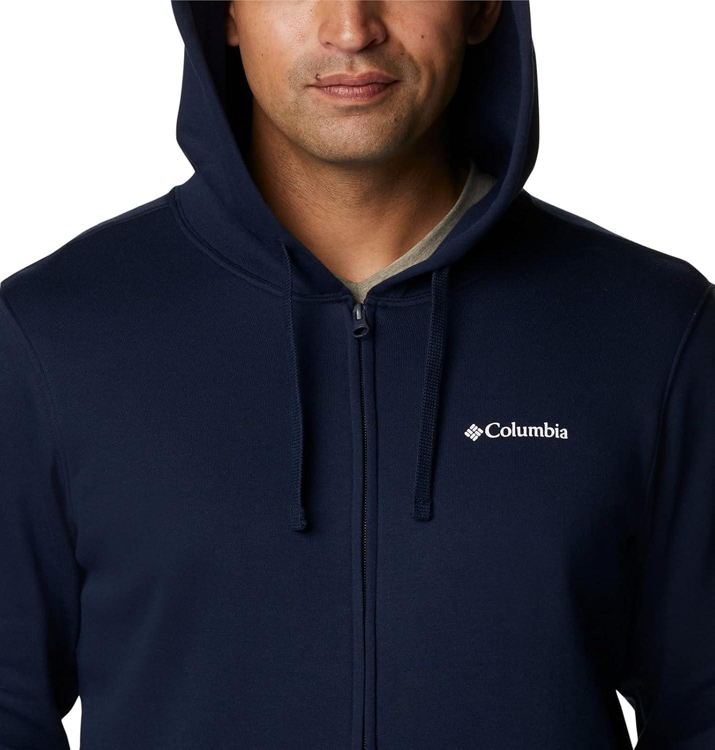 imageColumbia mens Trek Full Zip HoodieCollegiate NavyCsc Sleeve Logo