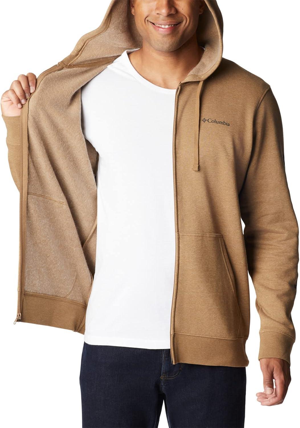 imageColumbia mens Trek Full Zip HoodieDelta HeatherCsc Sleeve Logo