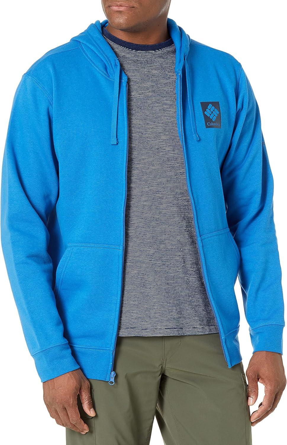 imageColumbia mens Trek Full Zip HoodieDelta HeatherCsc Sleeve Logo
