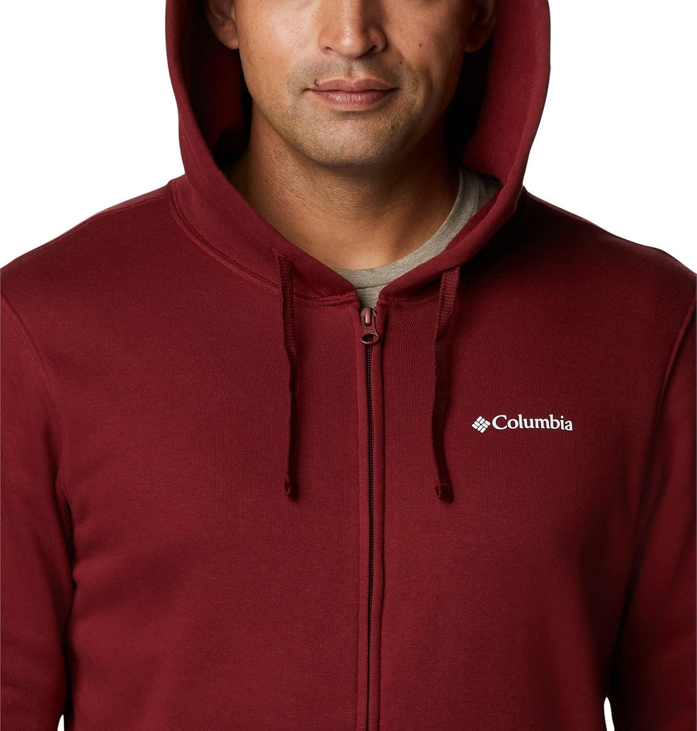 imageColumbia mens Trek Full Zip HoodieRed Jasper