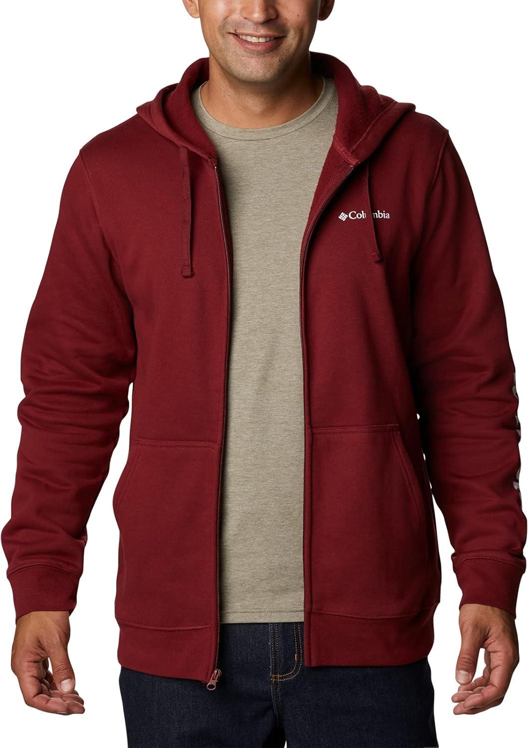 imageColumbia mens Trek Full Zip HoodieRed Jasper