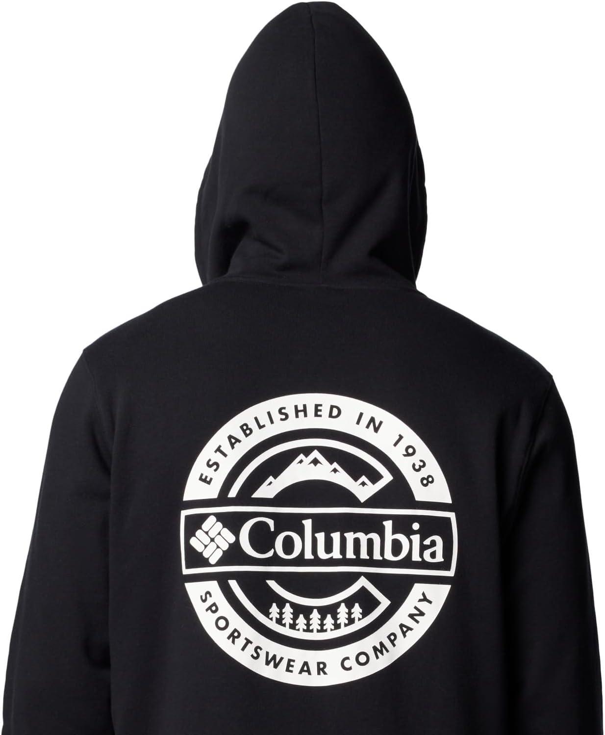 imageColumbia mens Trek HoodieBlackButton Badge
