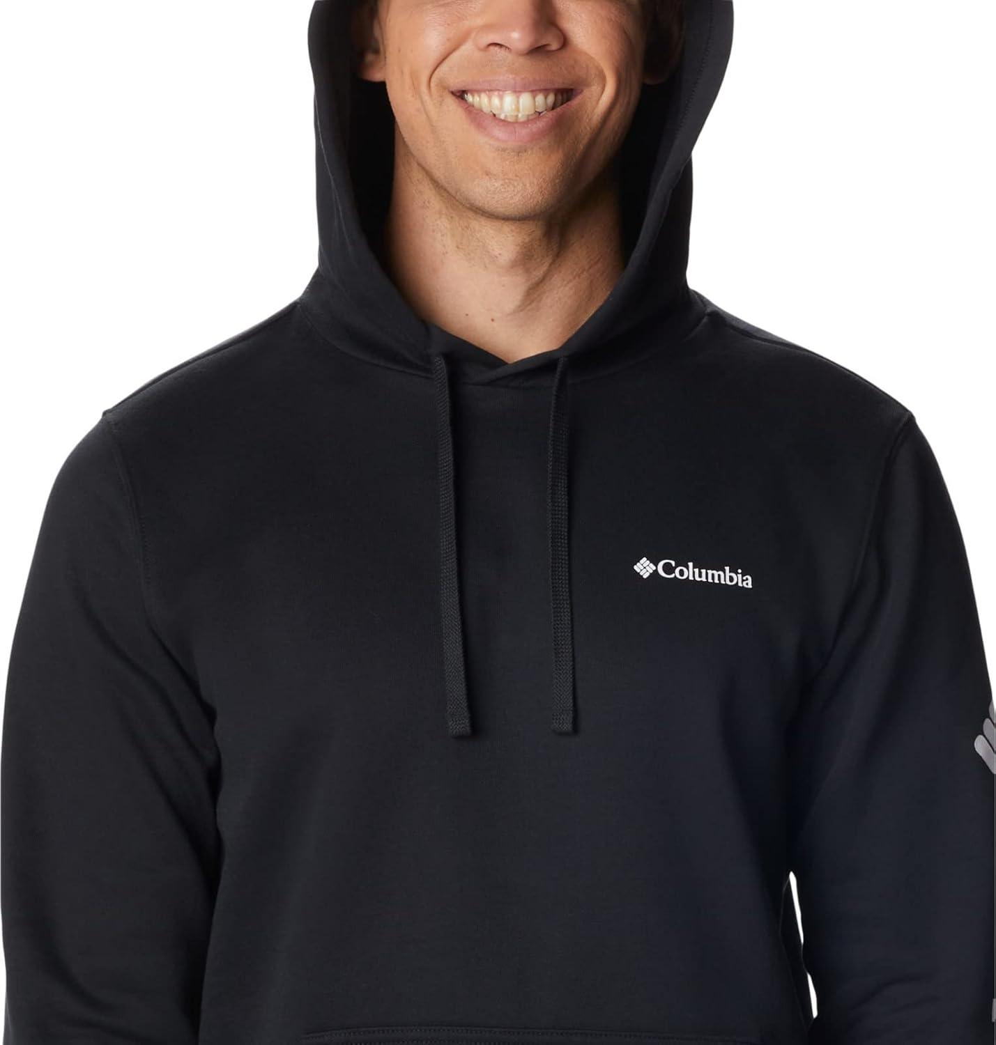 imageColumbia mens Trek HoodieBlackCsc Sleeve Logo