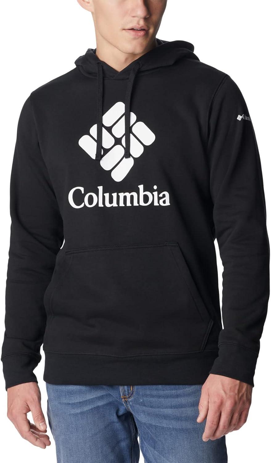 imageColumbia mens Trek HoodieBlackCsc Stacked Logo