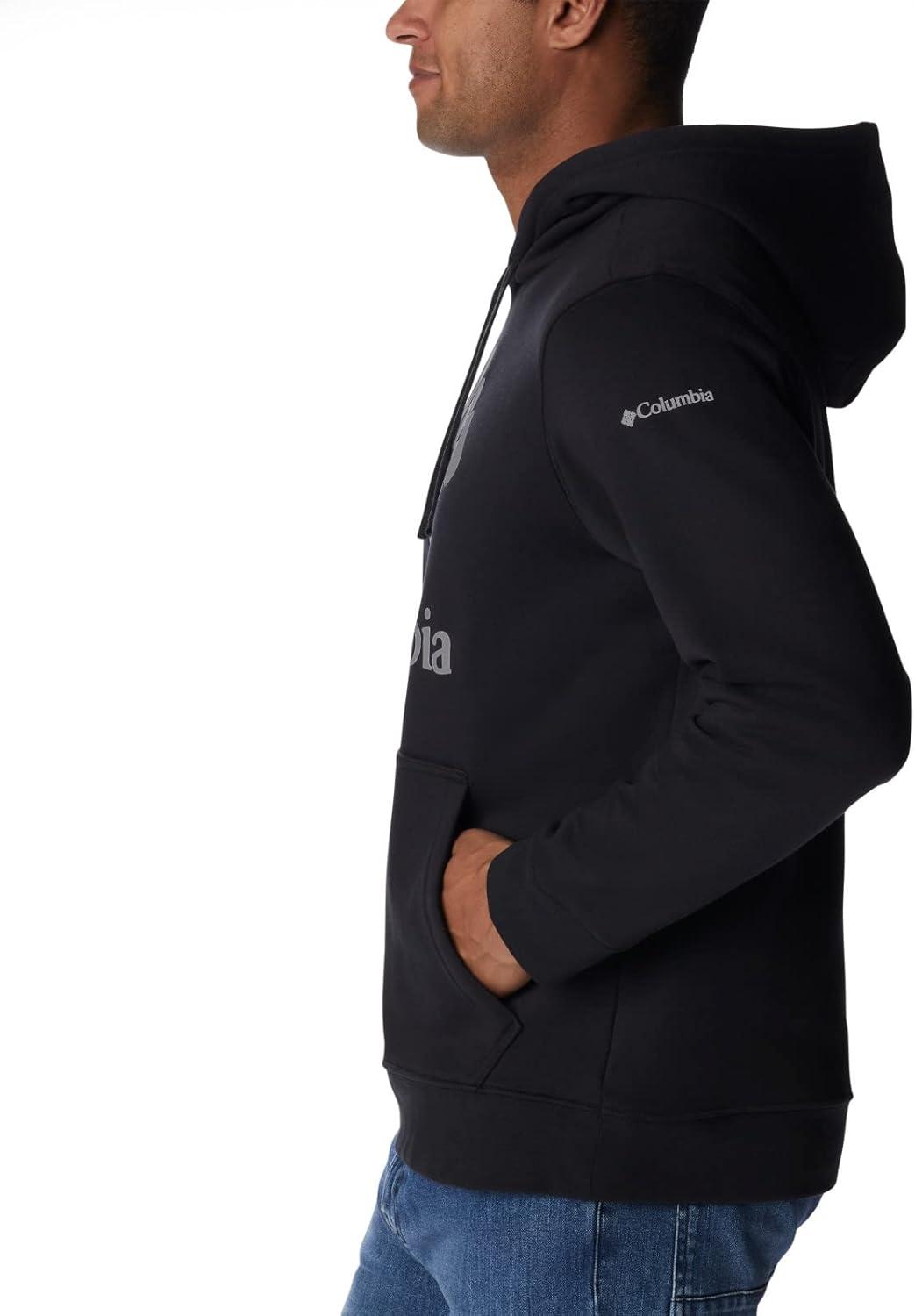 imageColumbia mens Trek HoodieBlackCsc Stacked Logo