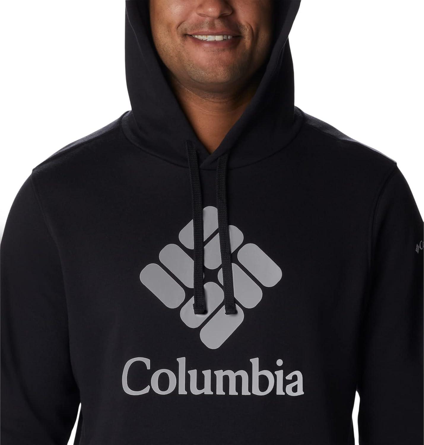 imageColumbia mens Trek HoodieBlackCsc Stacked Logo