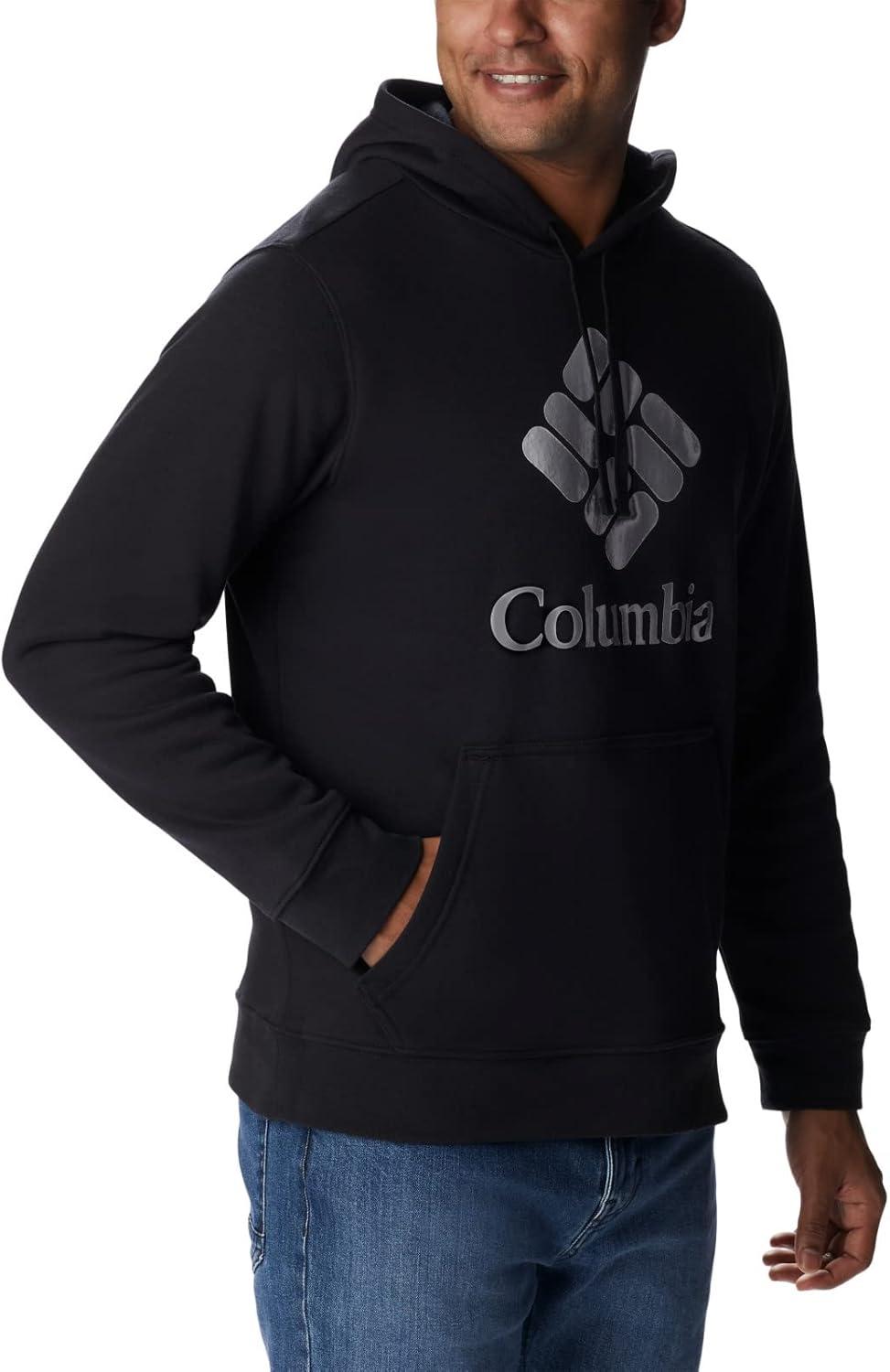 imageColumbia mens Trek HoodieBlackCsc Stacked Logo