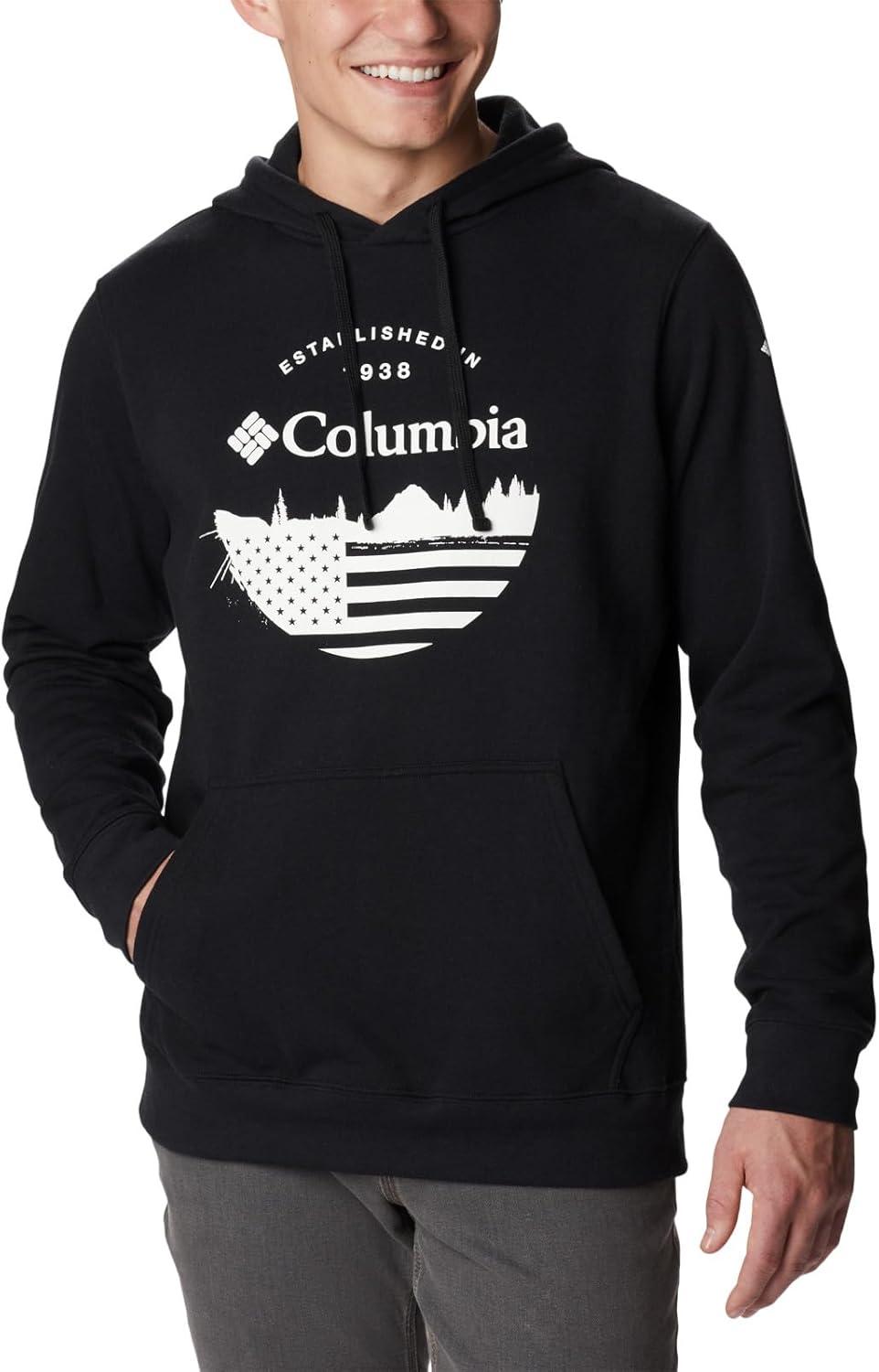 imageColumbia mens Trek HoodieBlackFun With Flags Graphic
