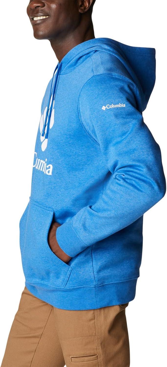 imageColumbia mens Trek HoodieBright Indigo HeatherCsc Stacked Logo