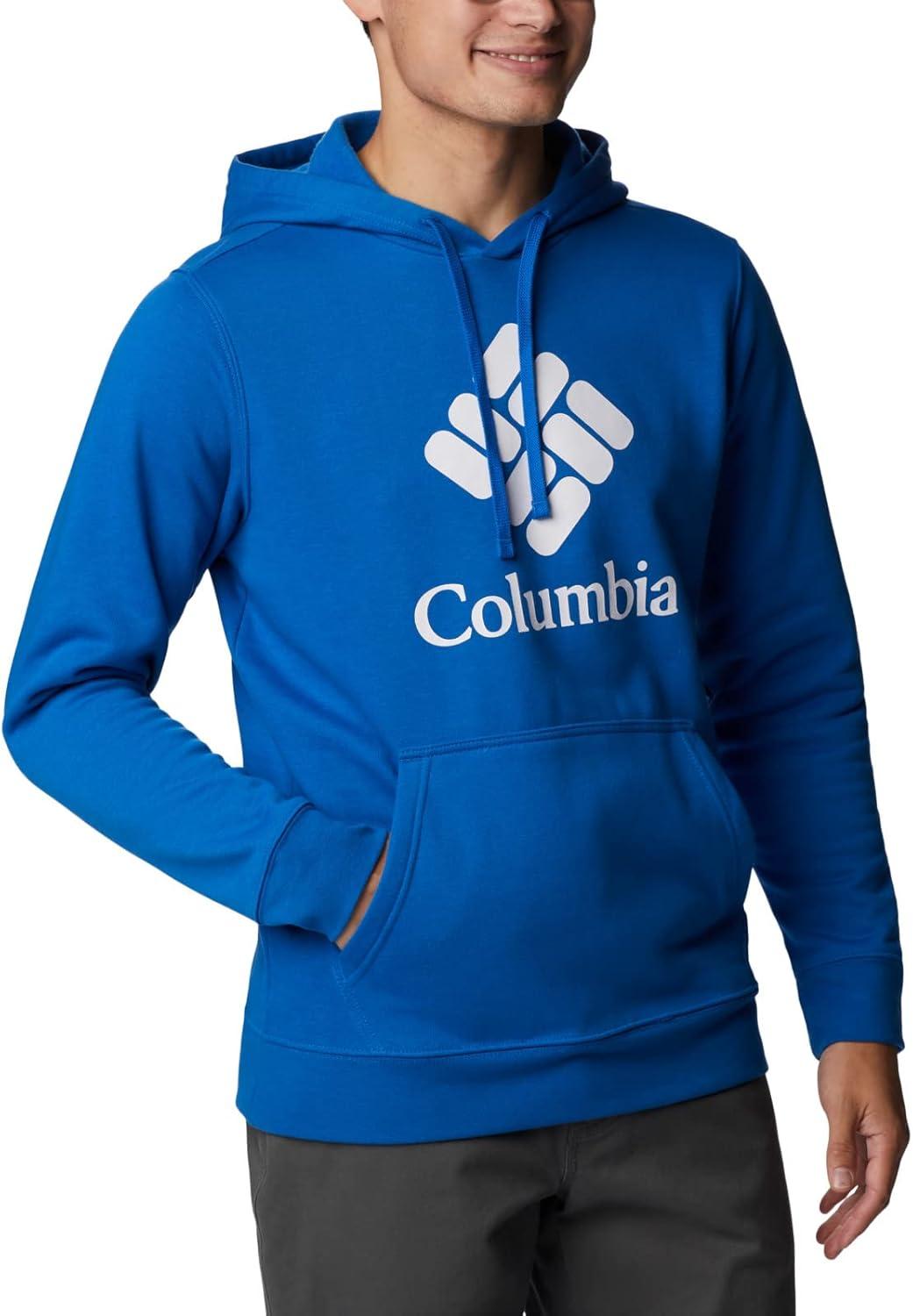 imageColumbia mens Trek HoodieBright IndigoCsc Stacked Graphic