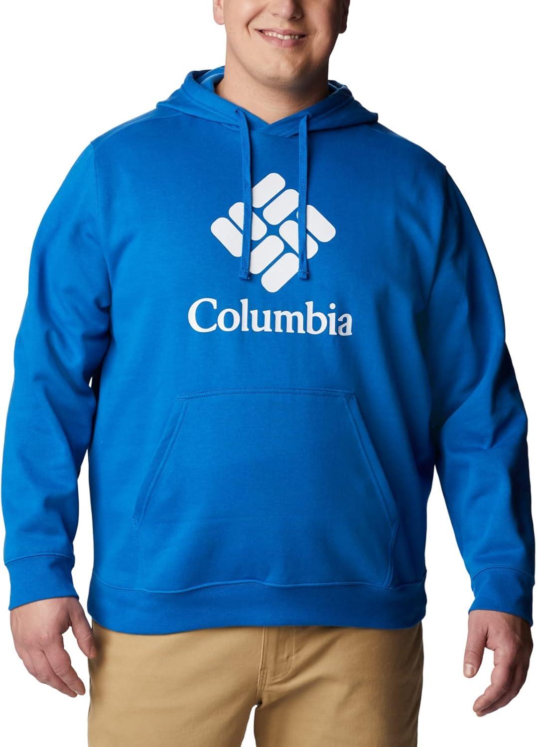 imageColumbia mens Trek HoodieBright IndigoCsc Stacked Graphic