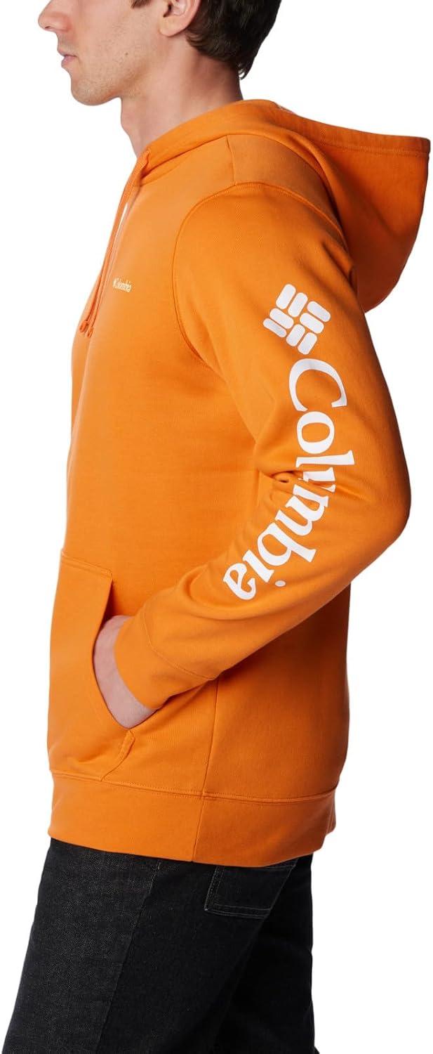 imageColumbia mens Trek HoodieBright Orange Csc Sleeve Logo