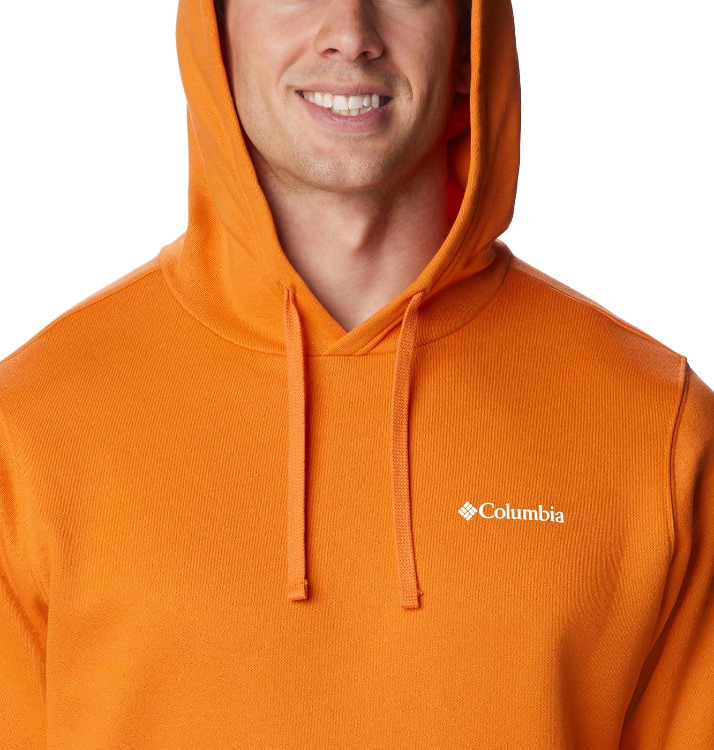 imageColumbia mens Trek HoodieBright Orange Csc Sleeve Logo