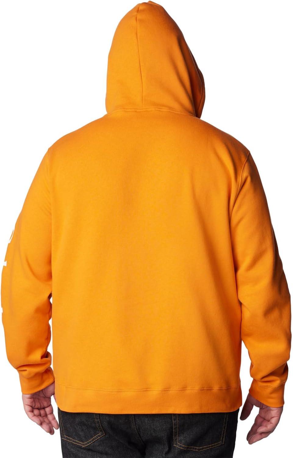imageColumbia mens Trek HoodieBright Orange Csc Sleeve Logo