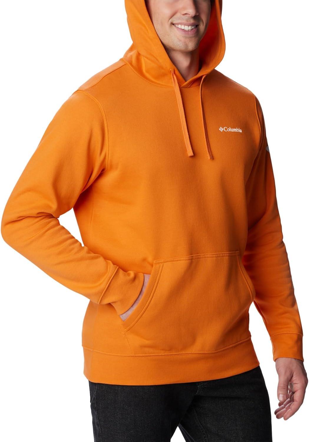 imageColumbia mens Trek HoodieBright Orange Csc Sleeve Logo