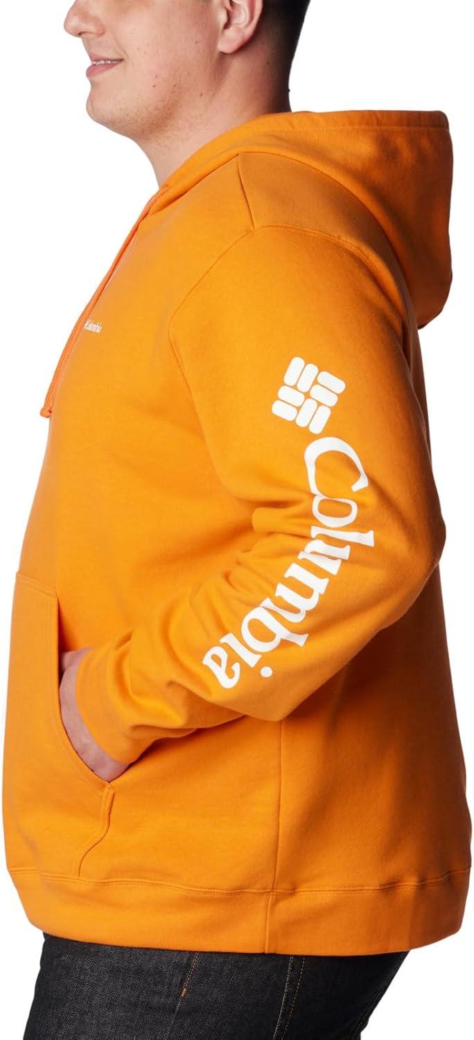 imageColumbia mens Trek HoodieBright Orange Csc Sleeve Logo