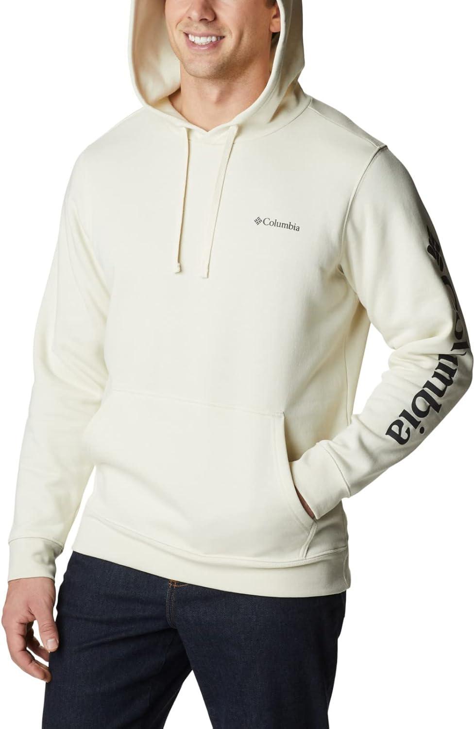 imageColumbia mens Trek HoodieChalkCsc Sleeve Logo