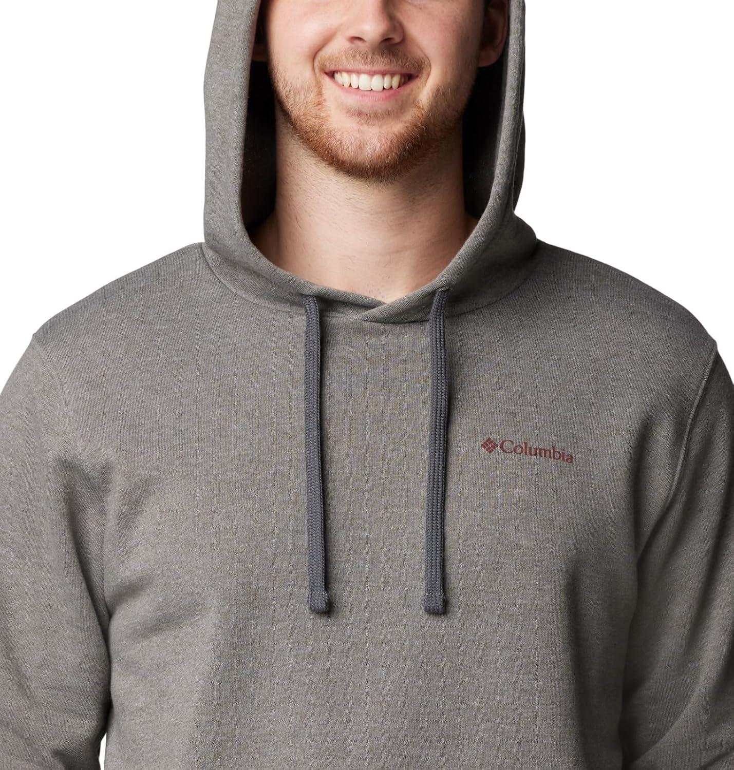 imageColumbia mens Trek HoodieCharcoal HeatherButton Badge