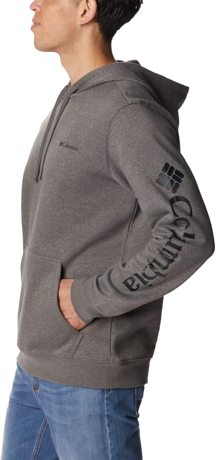 imageColumbia mens Trek HoodieCharcoal HeatherCsc Sleeve Logo