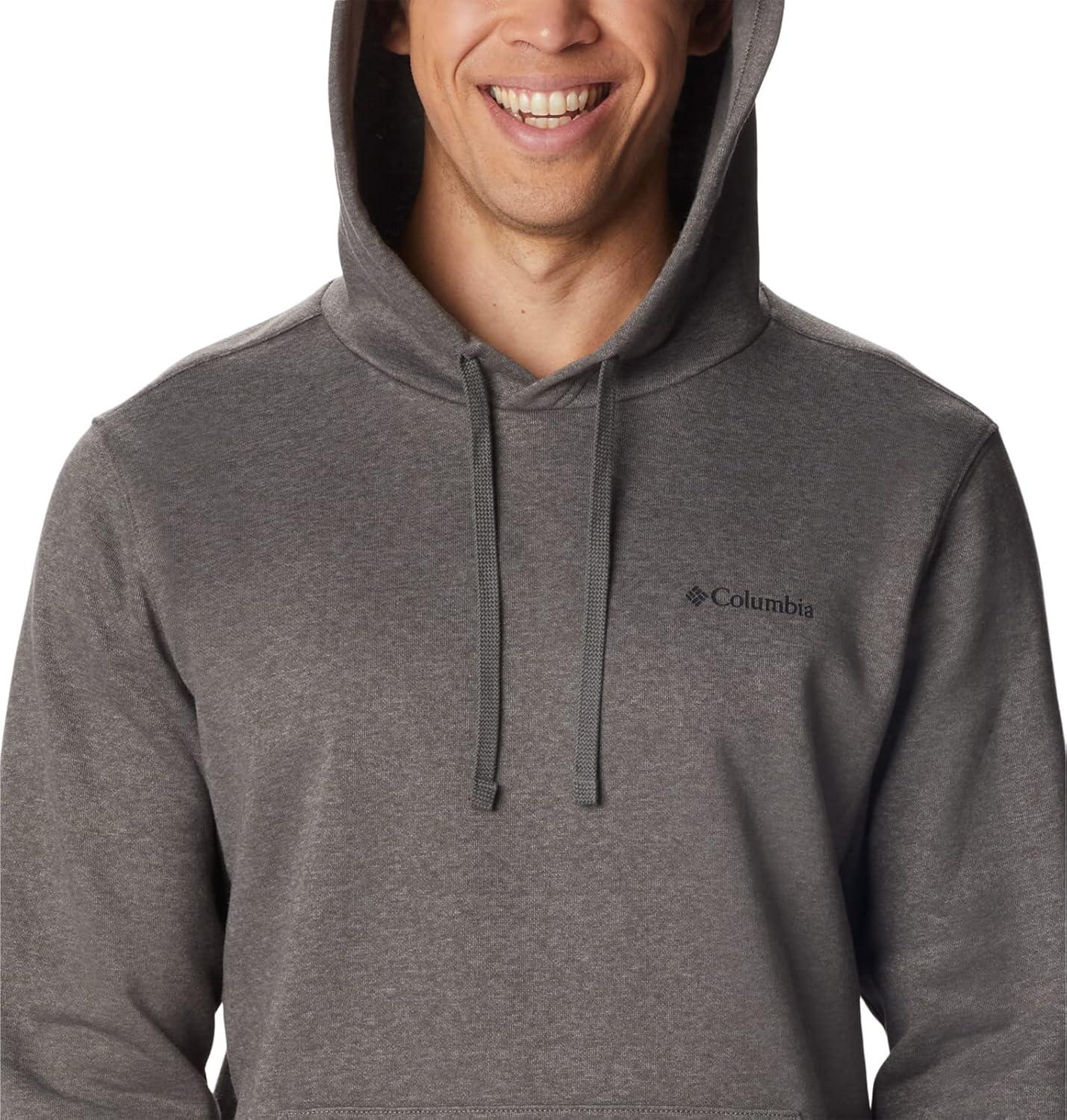 imageColumbia mens Trek HoodieCharcoal HeatherCsc Sleeve Logo