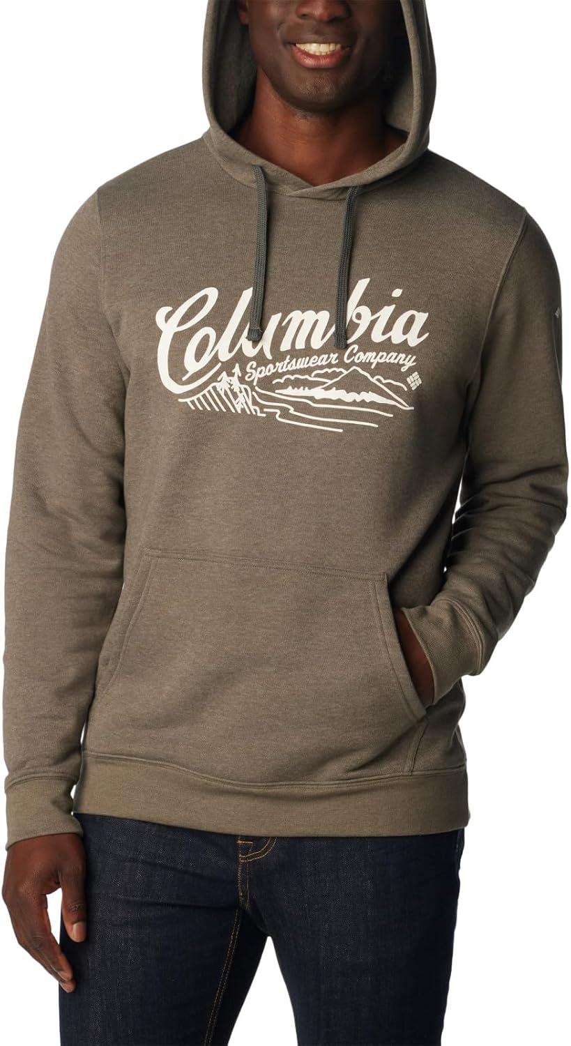 imageColumbia mens Trek HoodieCharcoal HeatherScripted Scene