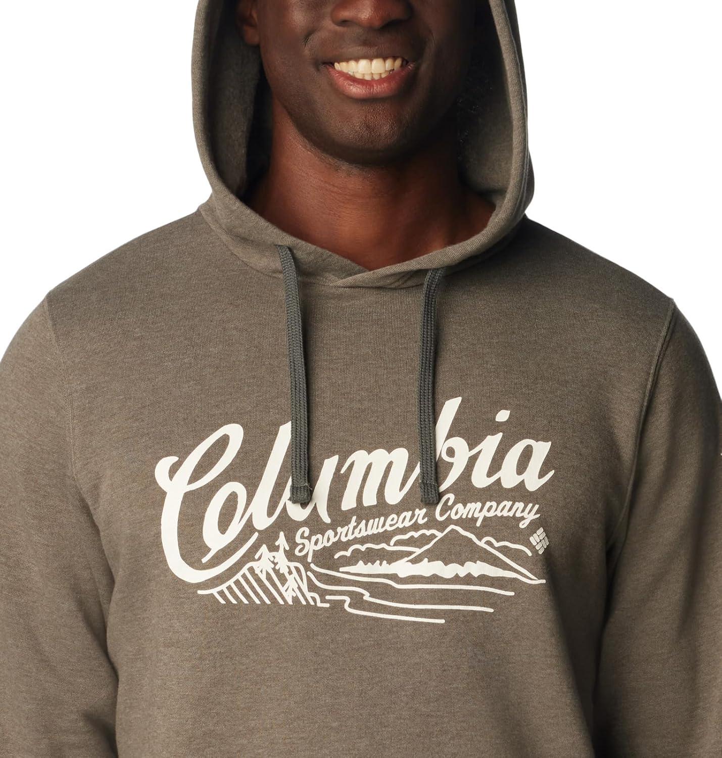 imageColumbia mens Trek HoodieCharcoal HeatherScripted Scene