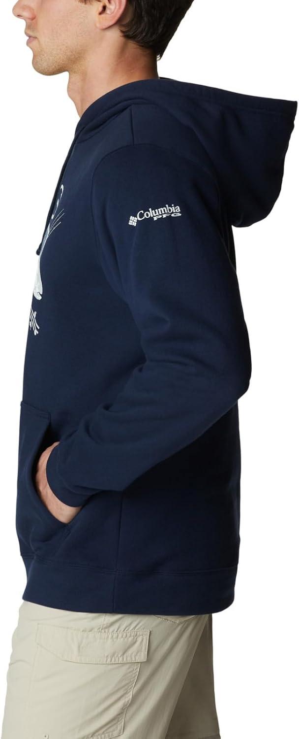 imageColumbia mens Trek HoodieCollegiate Navy Freshwater Graphic