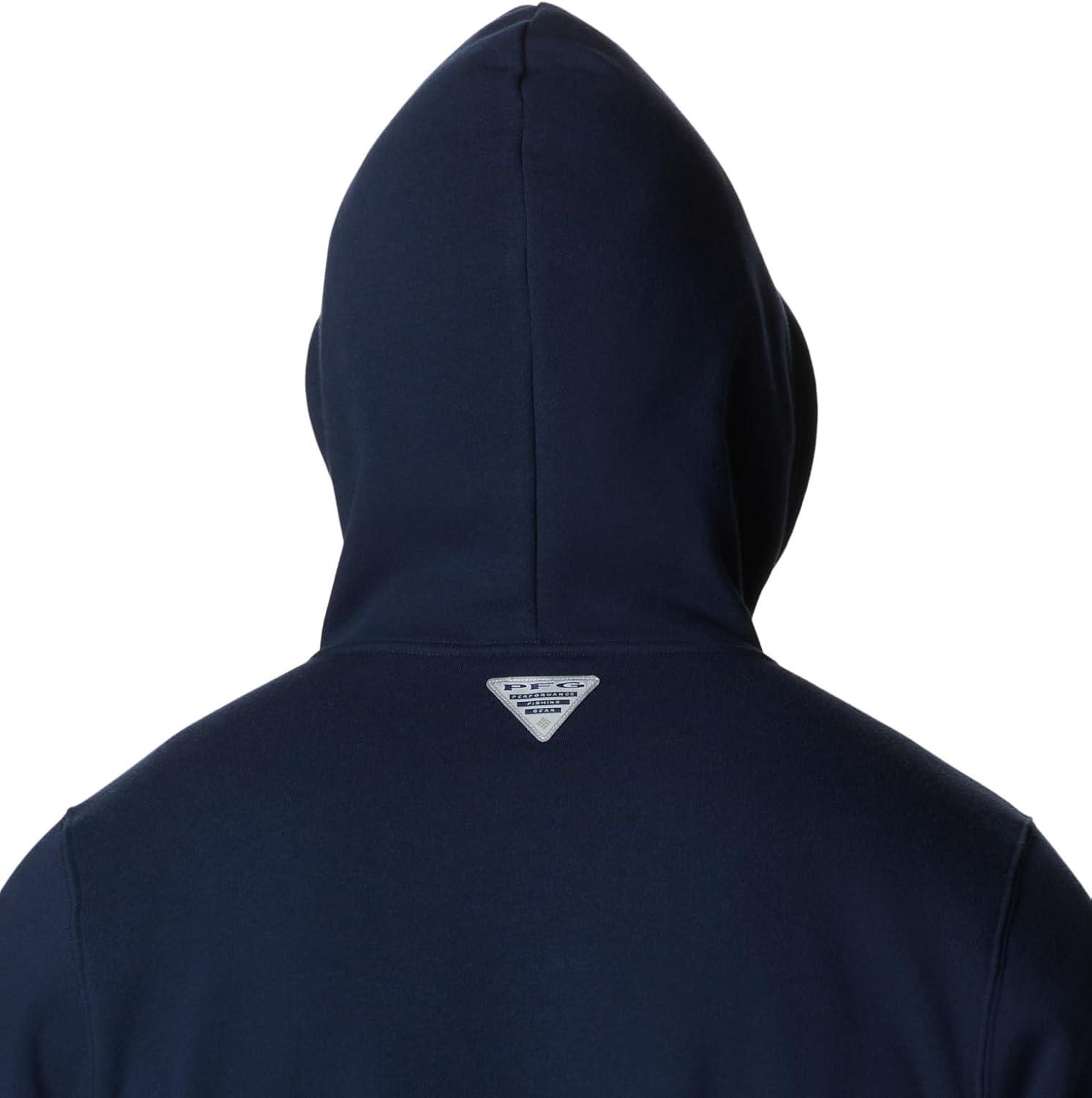 imageColumbia mens Trek HoodieCollegiate Navy Freshwater Graphic