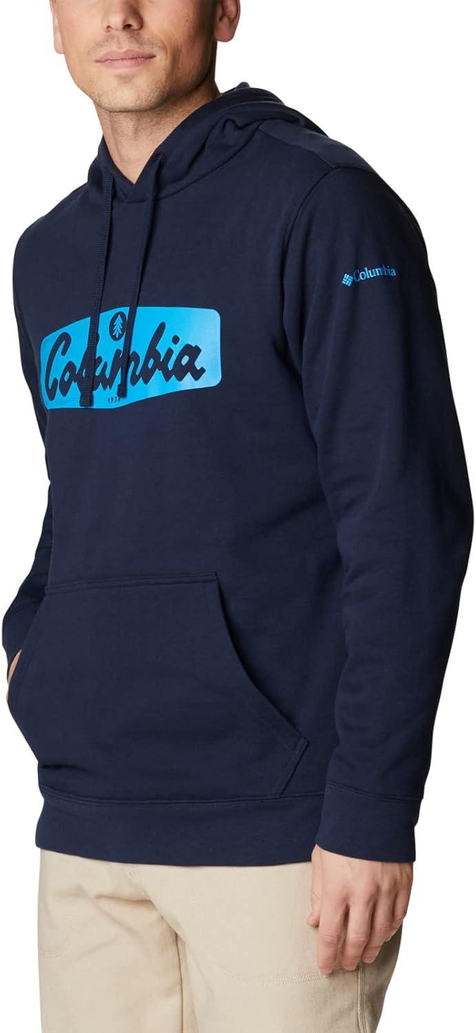 imageColumbia mens Trek HoodieCollegiate NavyHex Script