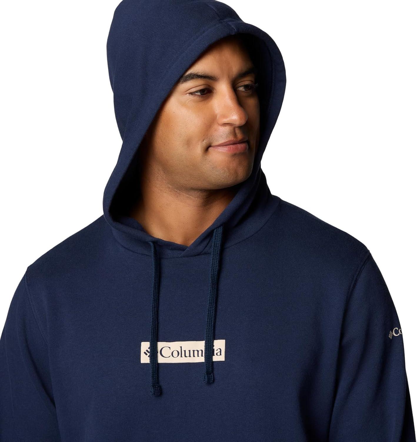 imageColumbia mens Trek HoodieCollegiate NavyPuff Box Gem Logo
