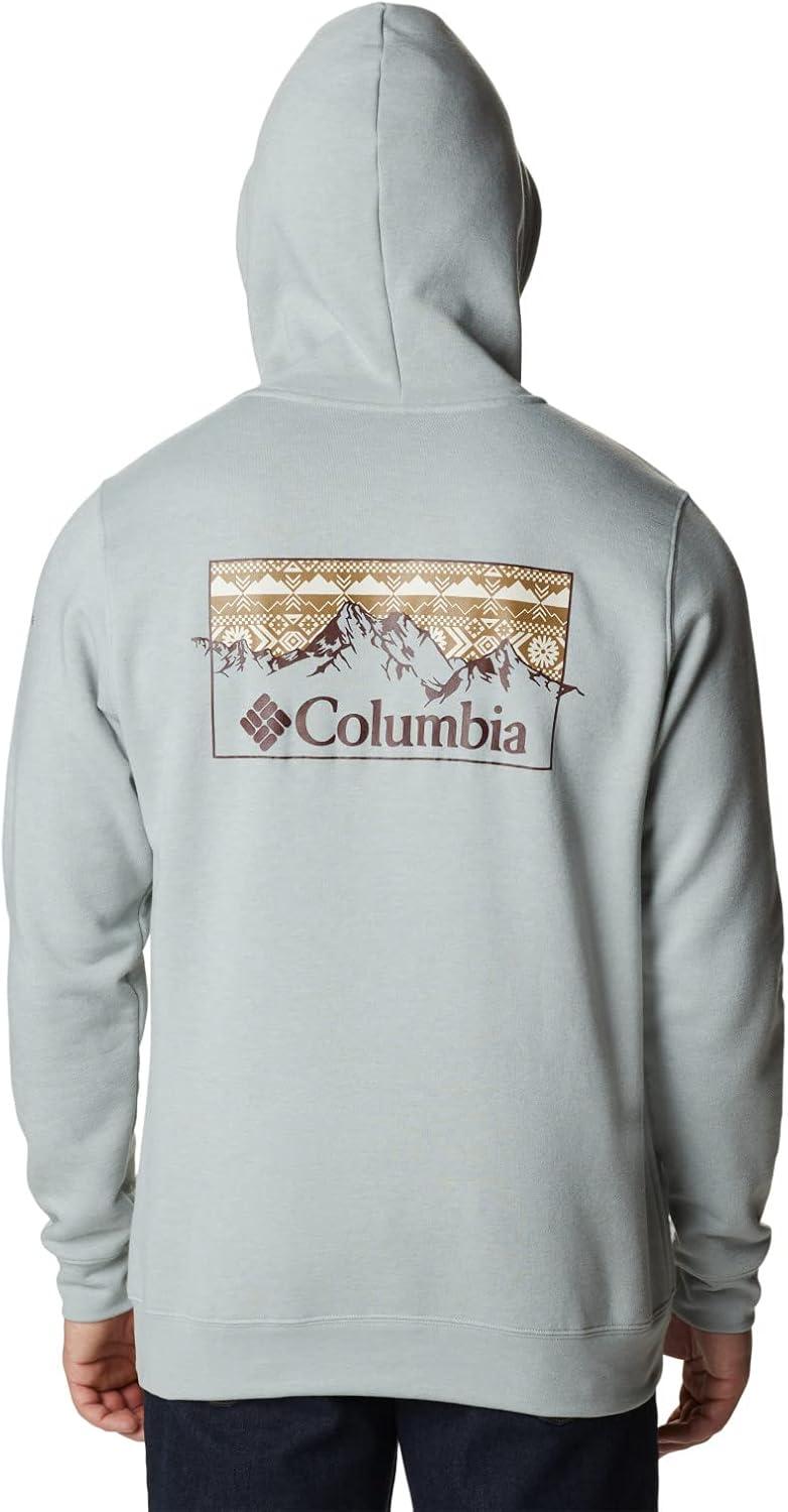 imageColumbia mens Trek HoodieColm Grey Hthr Checkered Range Graphic